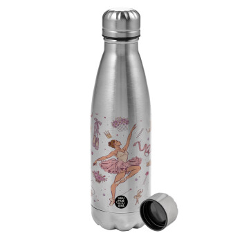 Ballet Dancer, Metallic water bottle, stainless steel, 750ml