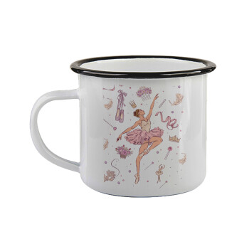 Μπαλαρίνα, Κούπα εμαγιέ με μαύρο χείλος 360ml