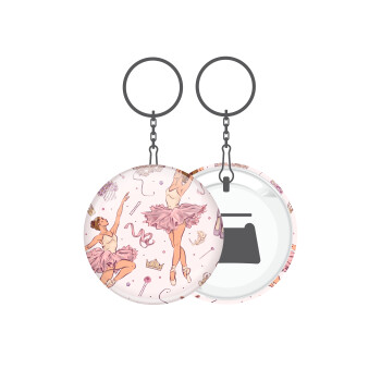 Μπαλαρίνα, Μπρελόκ μεταλλικό 5cm με ανοιχτήρι