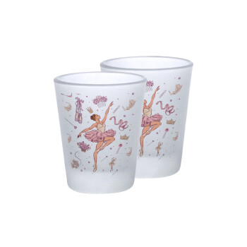 Ballet Dancer, Σφηνοπότηρα γυάλινα 45ml του πάγου (2 τεμάχια)