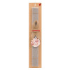 Easter Set, wooden keychain & scented Easter candle flat (30cm) (GRAY)