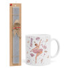Easter Set, Ceramic Cup (330ml) & Easter aromatic flat candle (30cm) (GRAY)