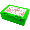Children's cookie container GREEN 185x128x65mm (BPA free plastic)