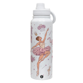 Μπαλαρίνα, Θερμός 1L Ανοξείδωτο με Βάση Κινητού & Διπλά Τοιχώματα