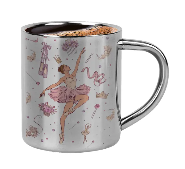 Ballet Dancer — Double-wall metal cup for espresso (220ml)