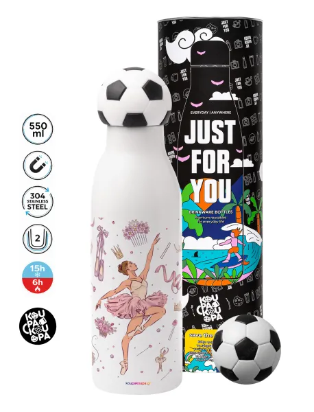 Ballet Dancer — Soccer Metal mug thermos, double wall, 550ml