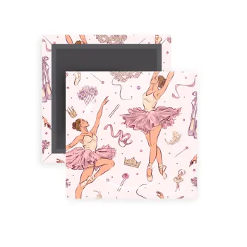 Μπαλαρίνα, Μαγνητάκι ψυγείου τετράγωνο διάστασης 5x5cm
