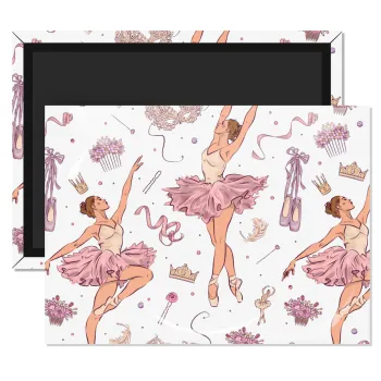 Μπαλαρίνα, Ορθογώνιο μαγνητάκι ψυγείου διάστασης 9x6cm
