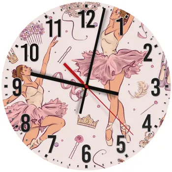 Μπαλαρίνα, Ρολόι τοίχου ξύλινο (30cm)