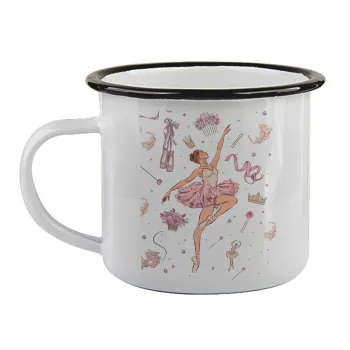 Ballet Dancer, Κούπα εμαγιέ με μαύρο χείλος 360ml