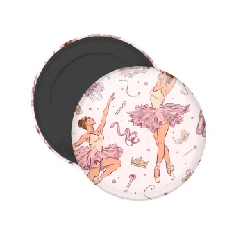 Μπαλαρίνα, Μαγνητάκι ψυγείου στρογγυλό διάστασης 5cm