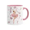 Mug colored pink, ceramic, 330ml