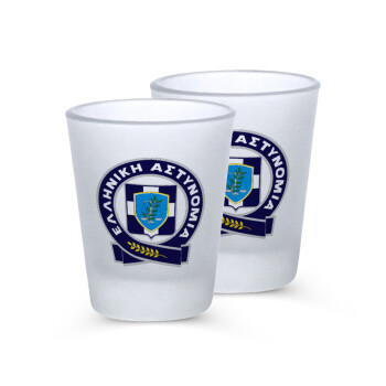 Ελληνική Αστυνομία, Σφηνοπότηρα γυάλινα 45ml του πάγου (2 τεμάχια)