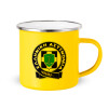 Yellow Enamel Metallic Cup 360ml