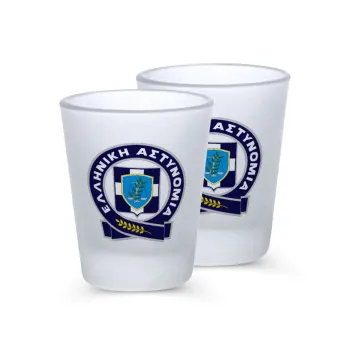 Ελληνική Αστυνομία, Σφηνοπότηρα γυάλινα 45ml του πάγου (2 τεμάχια)