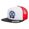 Καπέλο Ενηλίκων Foam Flat Snapback με Δίχτυ Μαύρο-Λευκό-Κόκκινο (POLYESTER, ΕΝΗΛΙΚΩΝ, UNISEX, ONE SIZE)