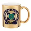 Mug ceramic, gold mirror, 330ml