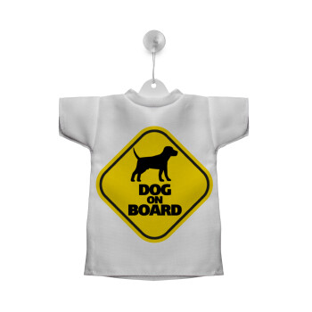 DOG on board, Σήμα μπλουζάκι με βεντούζα για αυτοκίνητο
