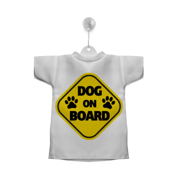 DOG on board paw, Σήμα μπλουζάκι με βεντούζα για αυτοκίνητο