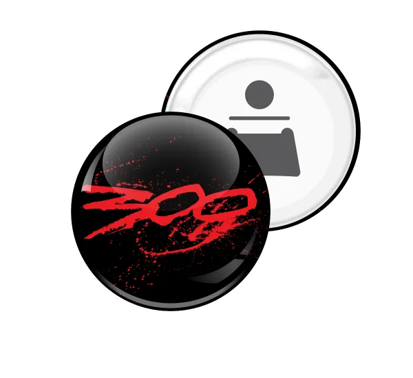 Οι 300 της Σπάρτης — Round magnet and beer bottle opener, 5.9cm