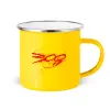 Yellow Enamel Metallic Cup 360ml