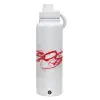 1L Stainless Steel Thermal Bottle with Phone Holder & Double Wall Insulation