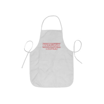 Stranger Things Logo, Ποδιά Σεφ ολόσωμη κοντή  Παιδική (44x62cm)