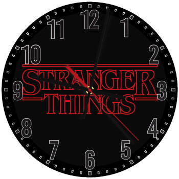 Stranger Things Logo, Ρολόι τοίχου ξύλινο (30cm)