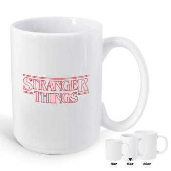 Stranger Things Logo, Κούπα Mega, κεραμική, 450ml