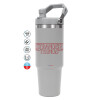 GREY color, 890ml (30oz) stainless Steel Tumbler with Handle