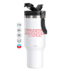Mega Stainless steel Tumbler with lid, double wall 1,2L