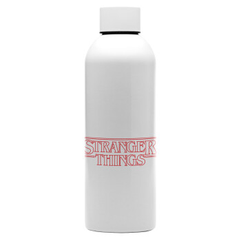 Stranger Things Logo, Μεταλλικό παγούρι νερού, 304 Stainless Steel 800ml