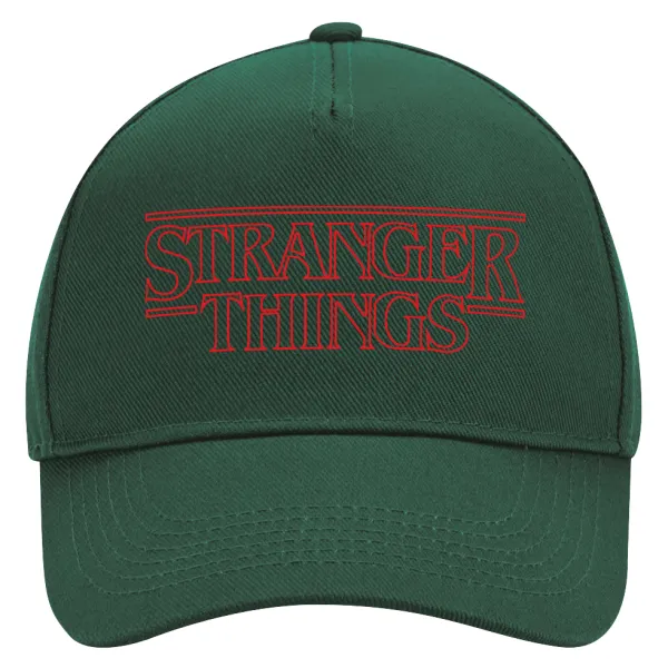Stranger Things Logo — Καπέλο Ενηλίκων Ultimate ΠΡΑΣΙΝΟ, (100% ΒΑΜΒΑΚΕΡΟ DRILL, ΕΝΗΛΙΚΩΝ, UNISEX, ONE SIZE)