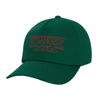 Stranger Things Logo, Twill Καπέλο παιδικό Bottle Green (100% ΒΑΜΒΑΚΕΡΟ, ΠΑΙΔΙΚΟ, UNISEX)