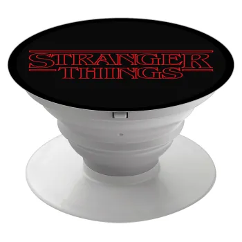 Stranger Things Logo, Phone Holders Stand  Λευκό Βάση Στήριξης Κινητού στο Χέρι