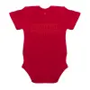 Βρεφικό φορμάκι μωρού, ΚΟΚΚΙΝΟ, 100% Organic Cotton, κοντομάνικο