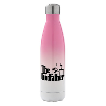 The Godfather, Metal mug thermos Pink/White (Stainless steel), double wall, 500ml