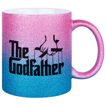 The Godfather, Κούπα Χρυσή/Μπλε Glitter, κεραμική, 330ml
