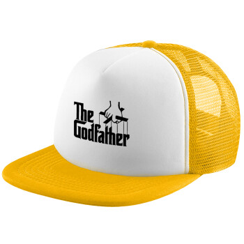 The Godfather, Καπέλο Ενηλίκων Soft Trucker με Δίχτυ Κίτρινο/White (POLYESTER, ΕΝΗΛΙΚΩΝ, UNISEX, ONE SIZE)