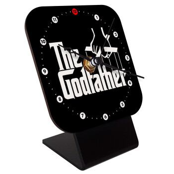 The Godfather, Quartz Wooden table clock with hands (10cm)