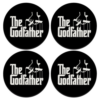 The Godfather, SET of 4 round wooden coasters (9cm)
