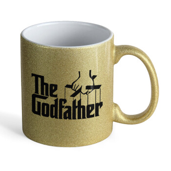The Godfather, Κούπα Χρυσή Glitter που γυαλίζει, κεραμική, 330ml