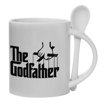 The Godfather, Ceramic coffee mug with Spoon, 330ml (1pcs)