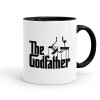The Godfather, Κούπα χρωματιστή μαύρη, κεραμική, 330ml