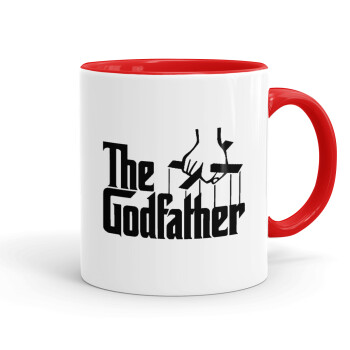 The Godfather, Κούπα χρωματιστή κόκκινη, κεραμική, 330ml