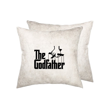 The Godfather, Μαξιλάρι καναπέ Δερματίνη Γκρι 40x40cm με γέμισμα