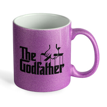 The Godfather, Κούπα Μωβ Glitter που γυαλίζει, κεραμική, 330ml