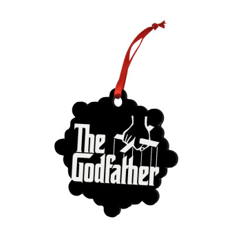 The Godfather, Χριστουγεννιάτικο στολίδι snowflake ξύλινο 7.5cm