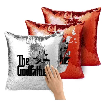 The Godfather, Μαξιλάρι καναπέ Μαγικό Κόκκινο με πούλιες 40x40cm περιέχεται το γέμισμα