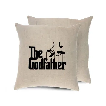 The Godfather, Μαξιλάρι καναπέ ΛΙΝΟ 40x40cm περιέχεται το  γέμισμα